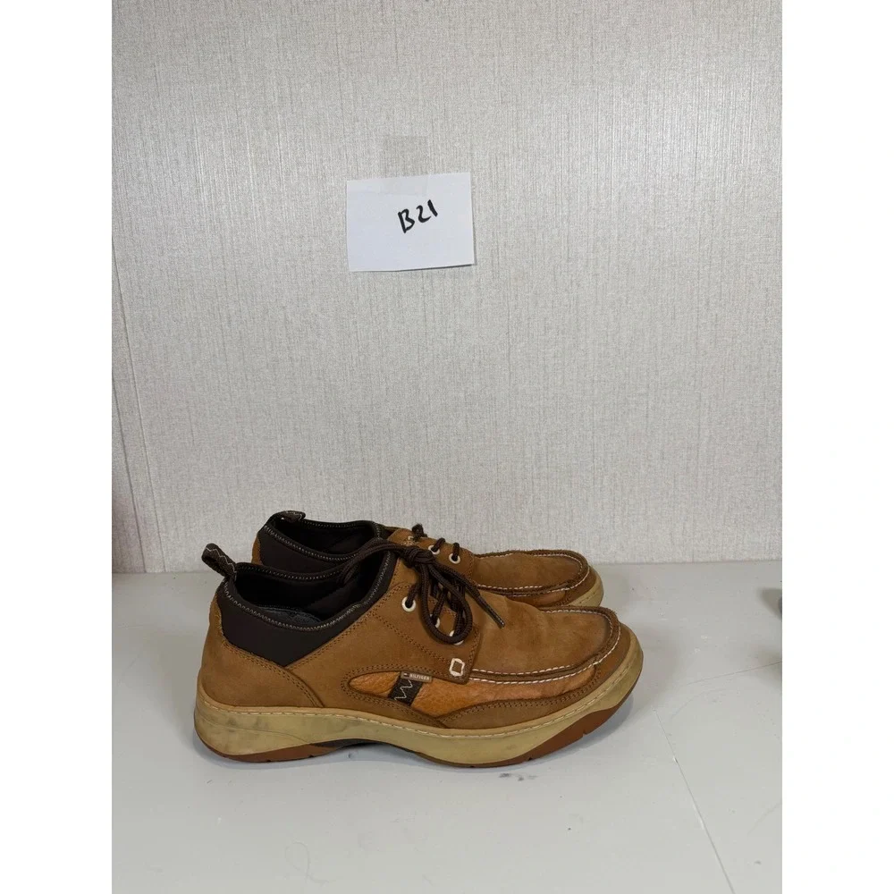 Tommy Hilfiger  brown‎ leather boat shoes men size us 11